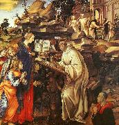 Filippino Lippi The Vision of St.Bernard oil painting on canvas